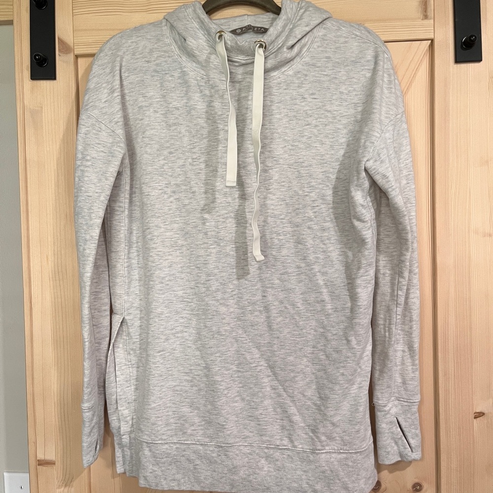 Gray Hoodie with Drawstring